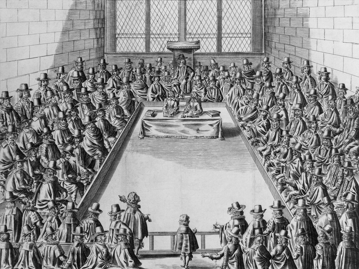 Parlament während des Commonwealth, 1650 von French School