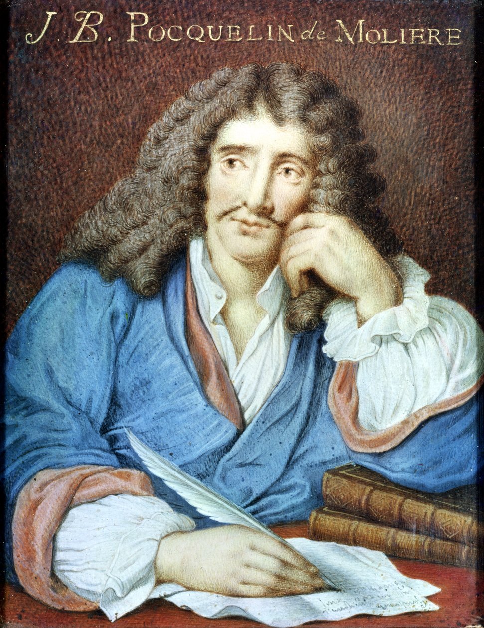 Porträt von Moliere (1622-73) von French School