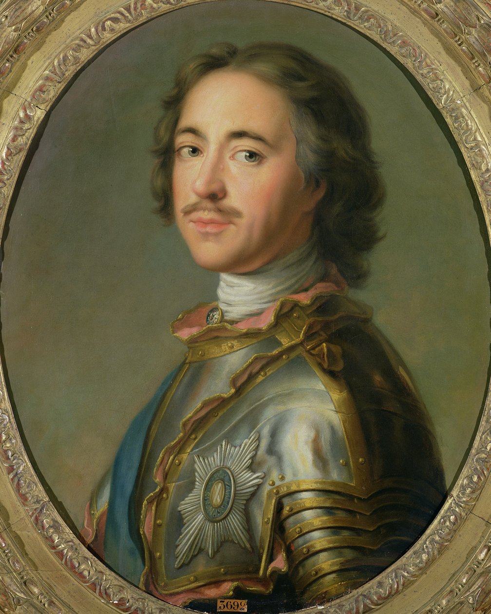 Porträt von Peter dem Großen (1672-1725) von French School
