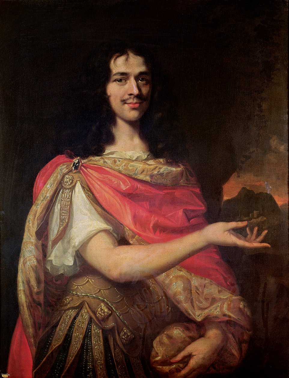 Porträt vermutlich von Molière (1622-73) von French School