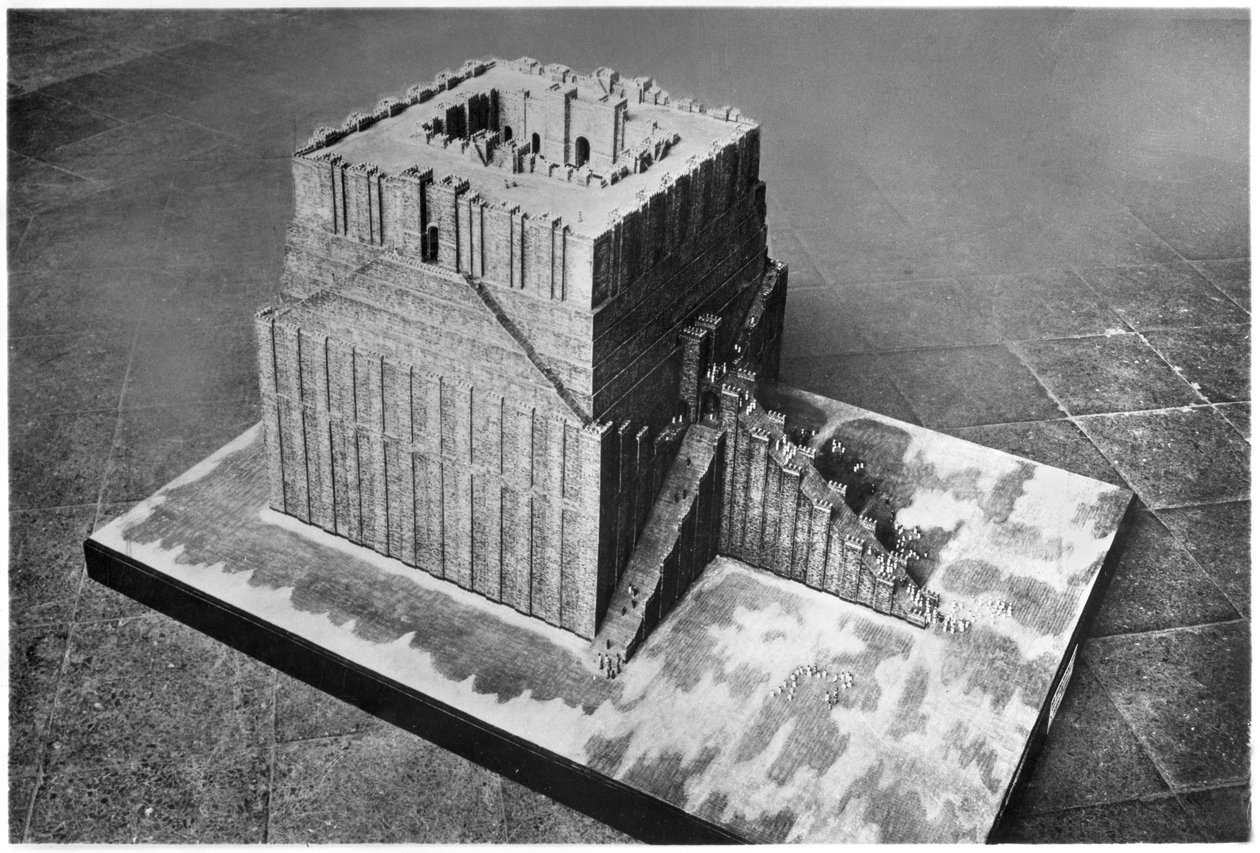 Rekonstruktion des Turms von Babel von French School