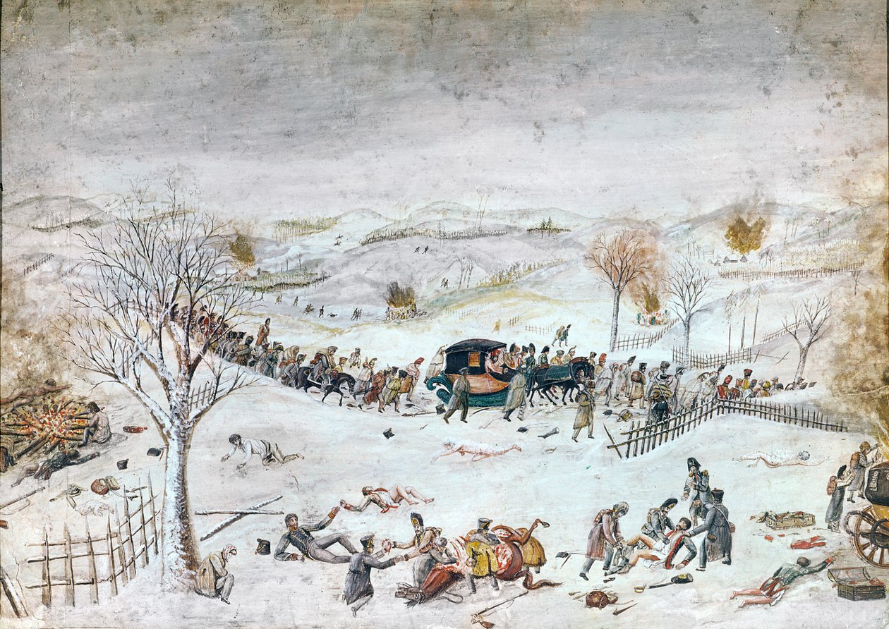 Rückzug aus Russland von French School