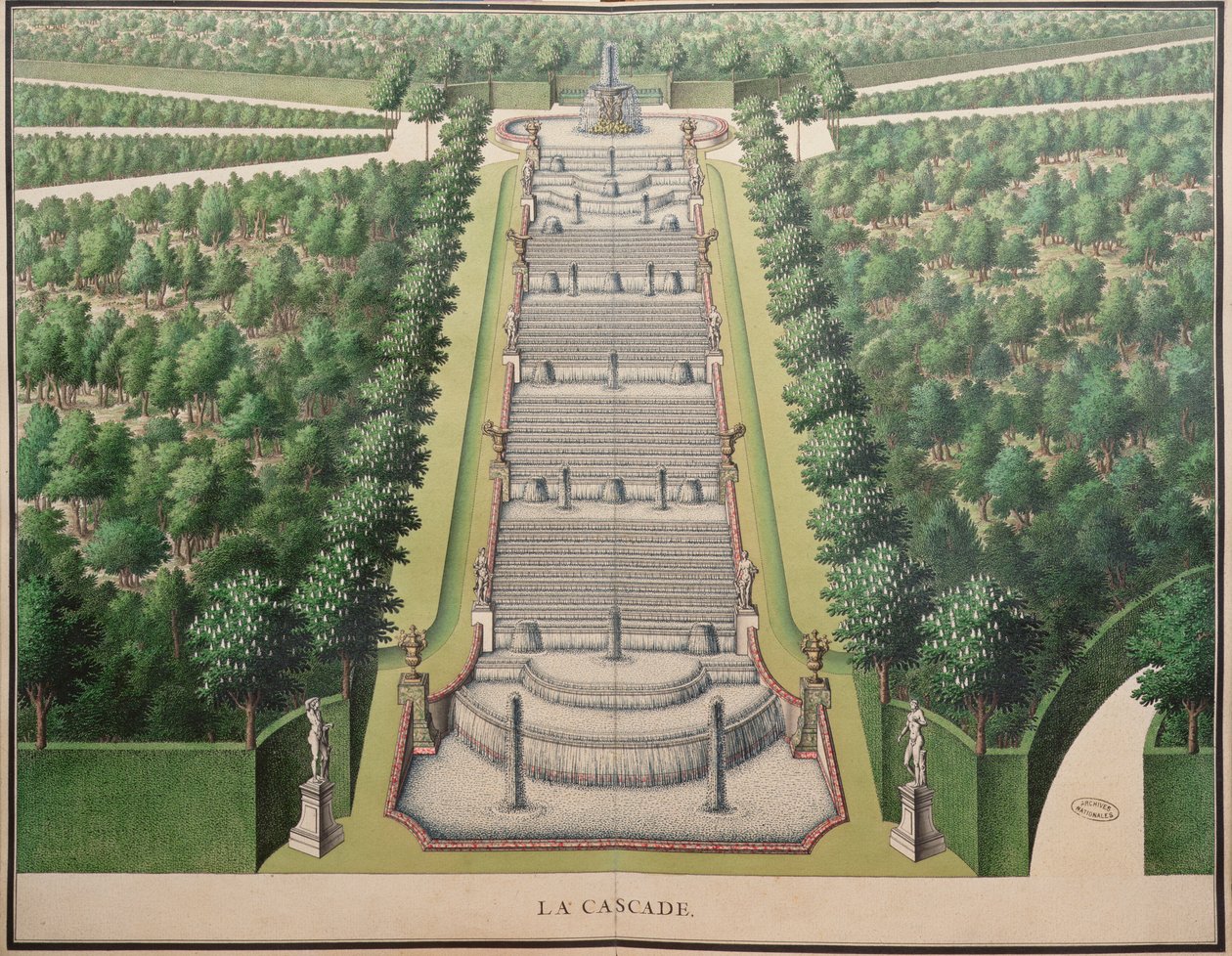T.1 n.27 Plan des Brunnens in Marly, 1714 von French School