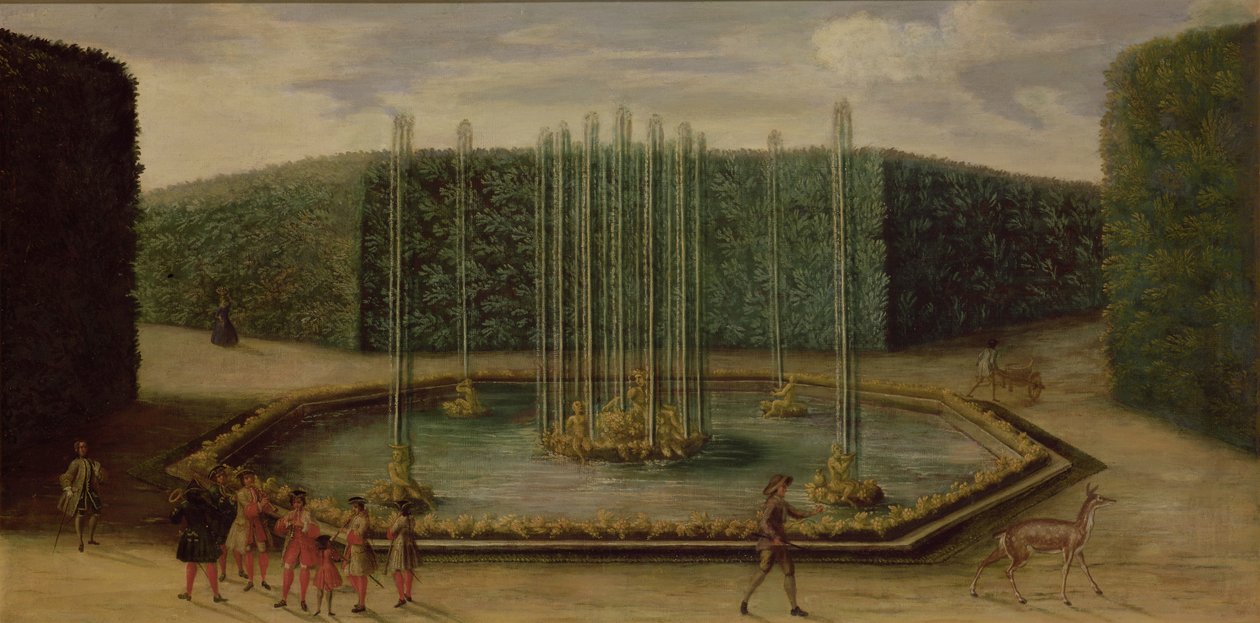 Der Bacchusbrunnen in Versailles von French School