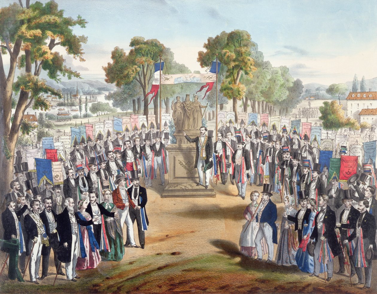 Die Versöhnung der Arbeiter von French School