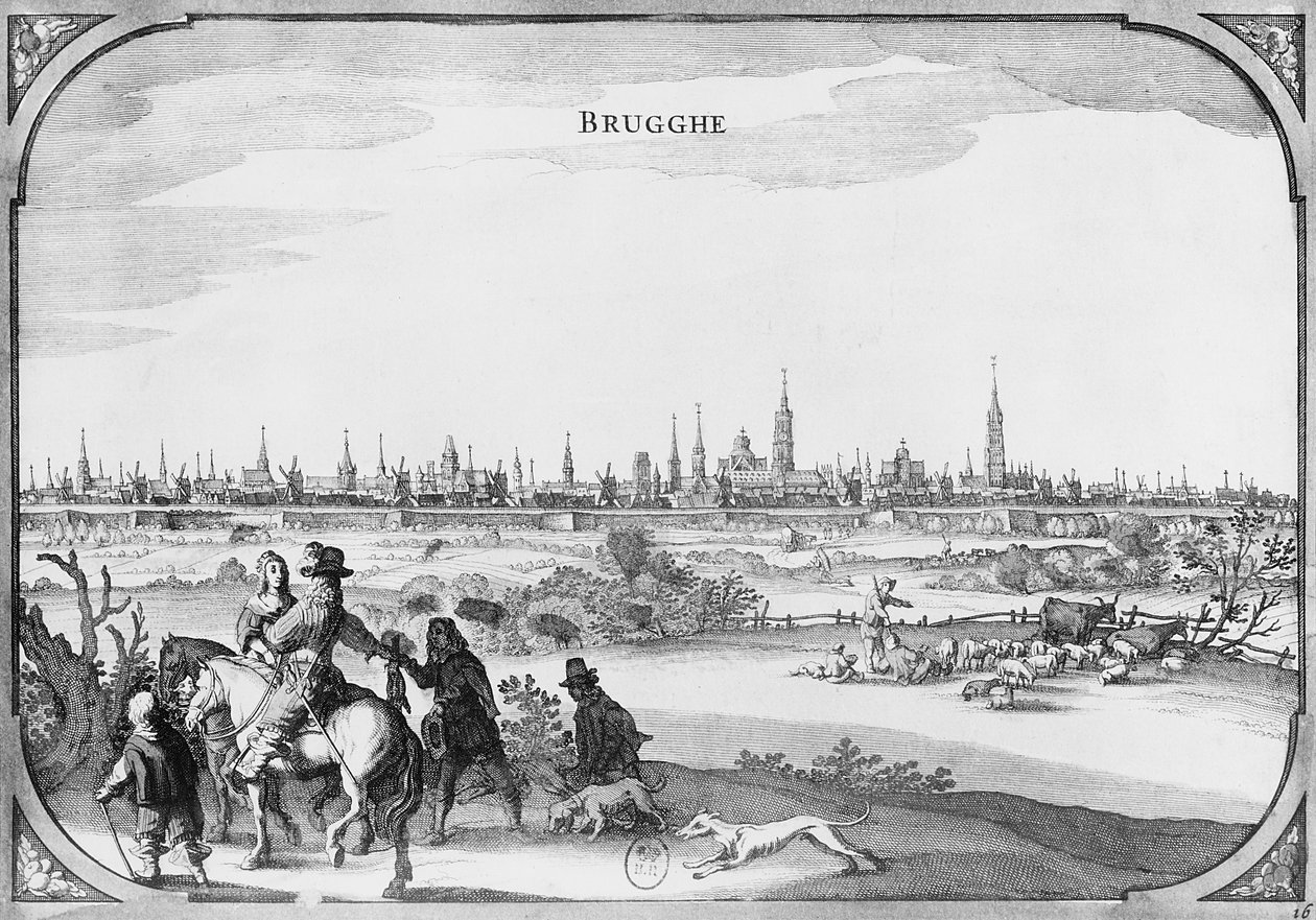 Ansicht von Brügge von French School