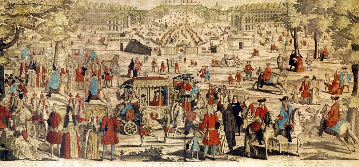 Ansicht von Versailles von French School