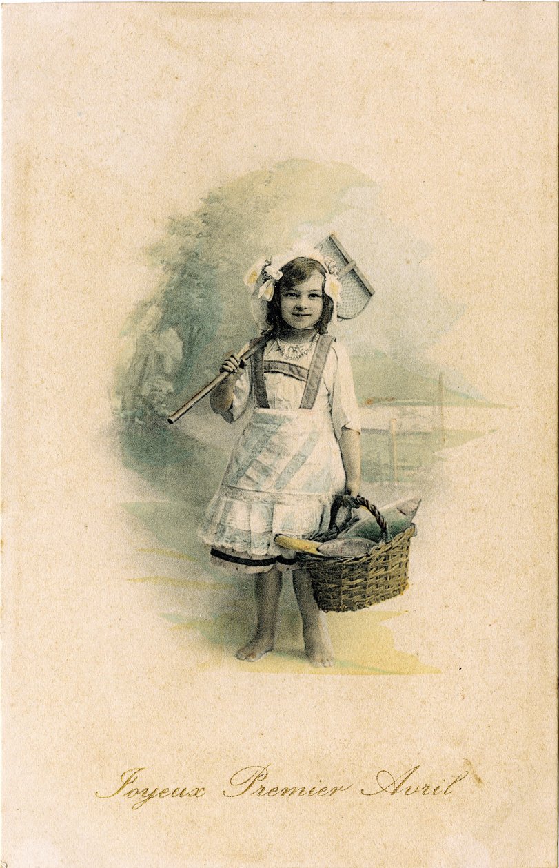 Fröhlichen Aprilscherztag, 1906 von French Photographer