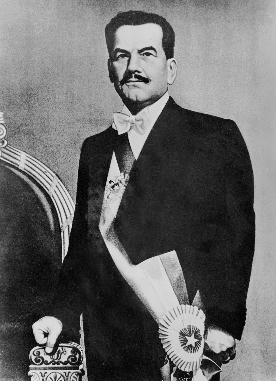 Porträt von Pedro Aguirre Cerda von French Photographer
