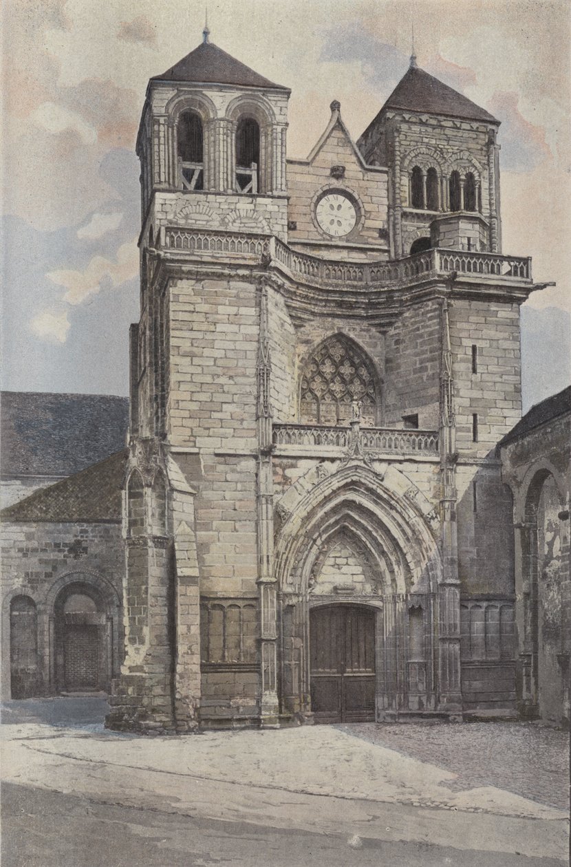 Souvigny, Eglise, Westfassade von French Photographer