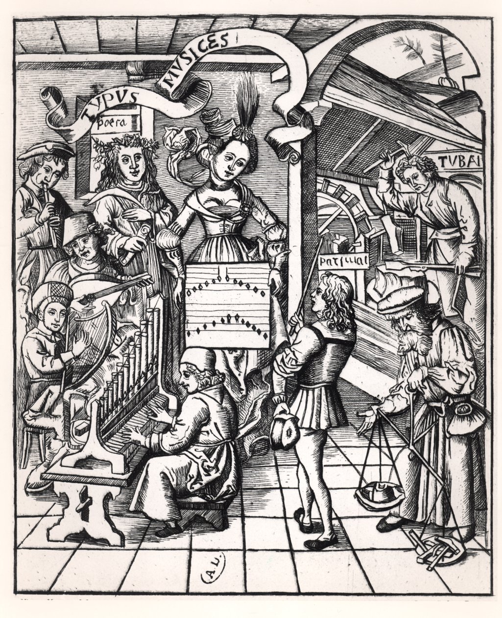 Allegorie der Musik von French School