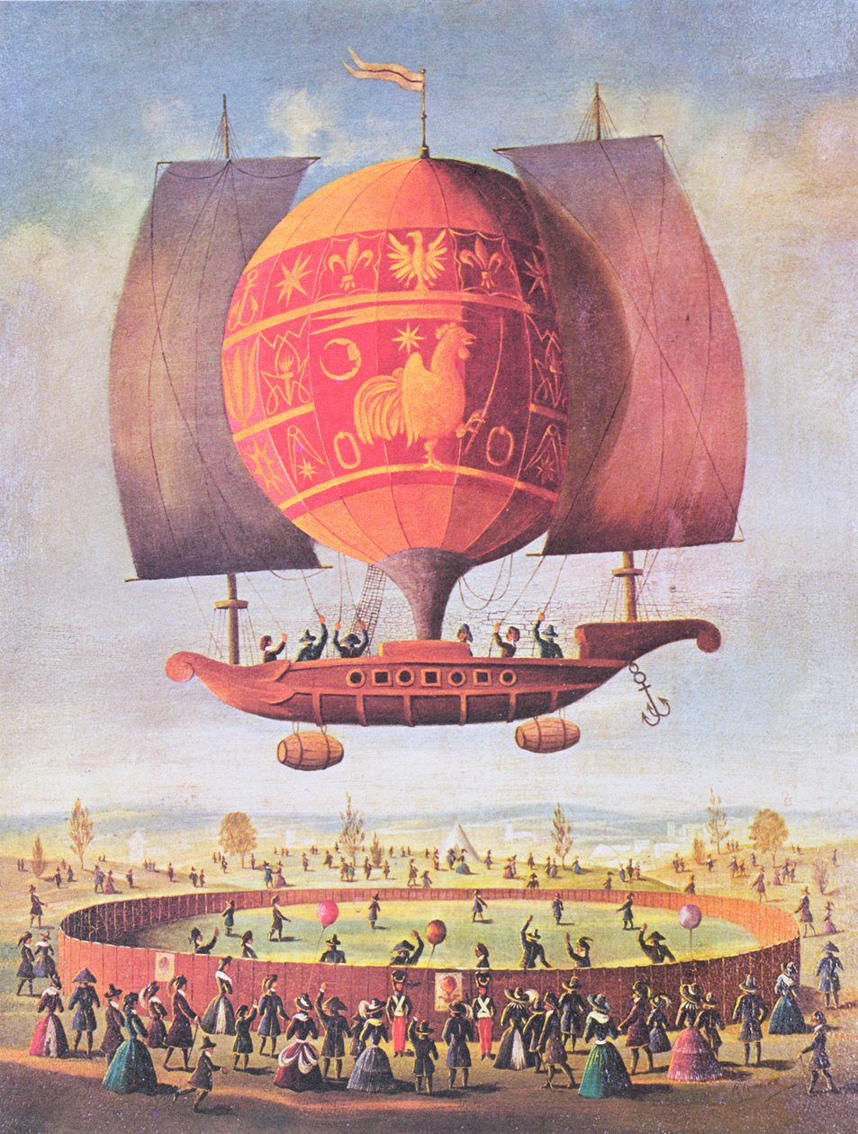 Ein Luftschiff von French School