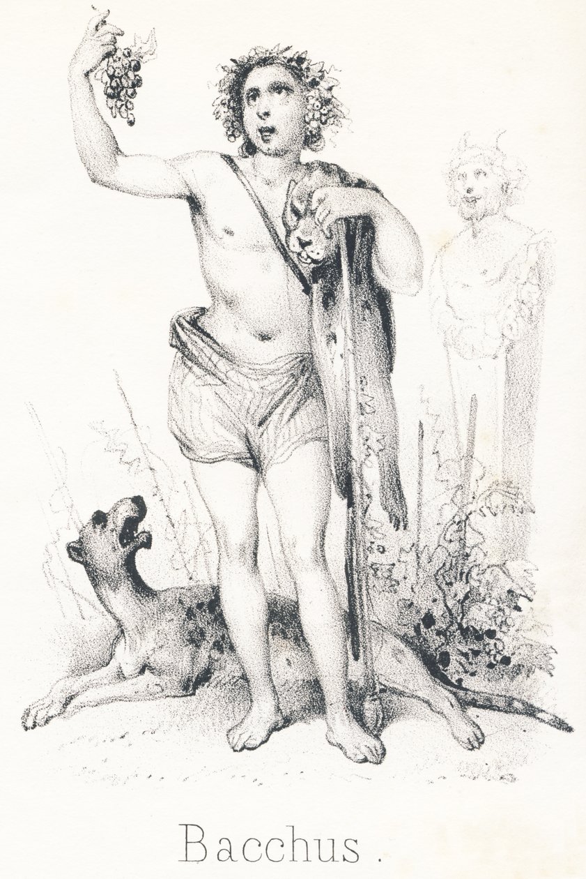 B Bacchus: Sohn von Jupiter und Semele von French School