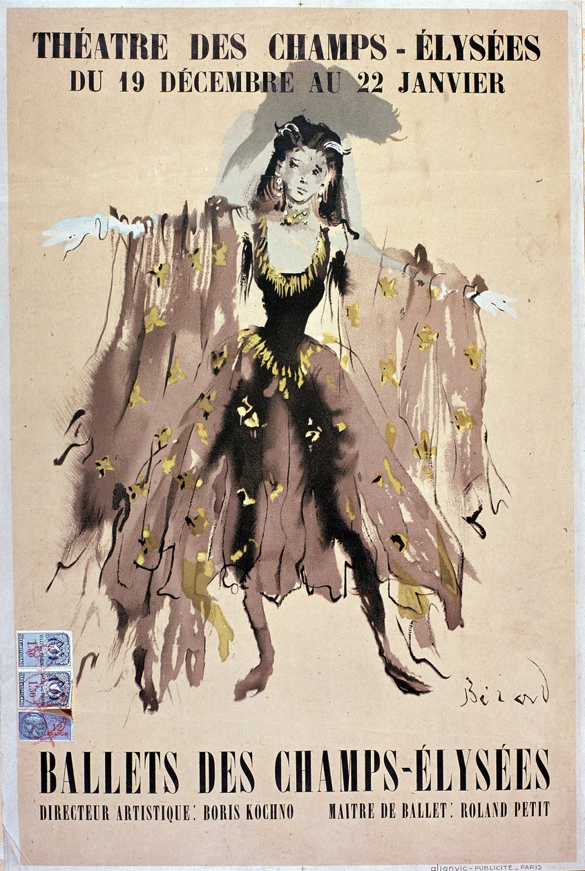 Ballett des Champs Elysées - Plakat von French School