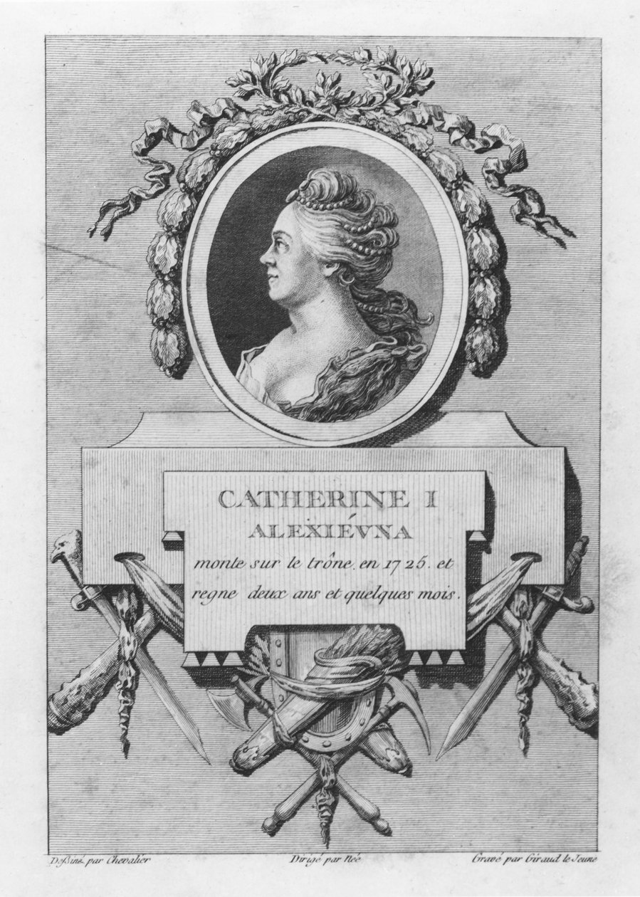 Katharina I. von Russland (Gravur) von French School