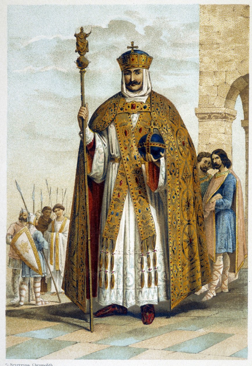 Karl der Große (742 - 814) von French School