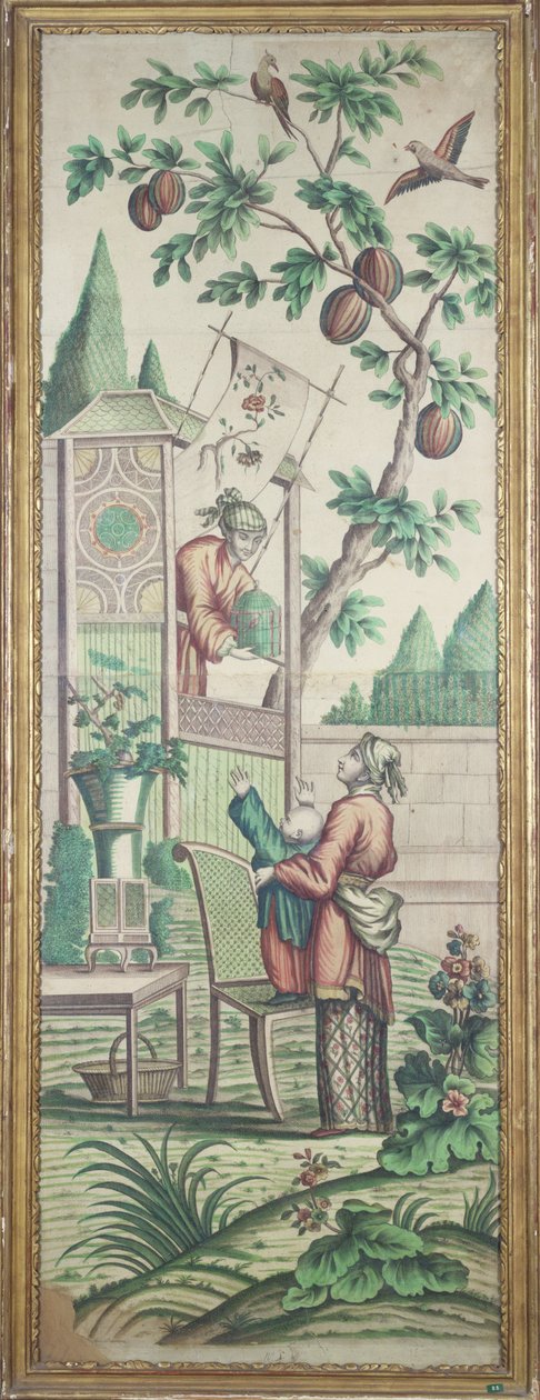 Chinoiserie Tapete von French School