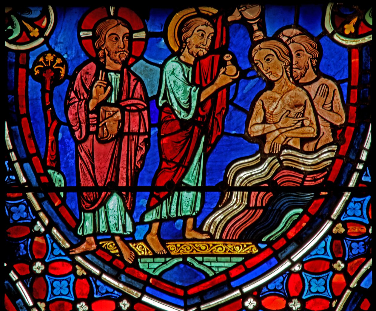 Christus segnet Apostel von French School
