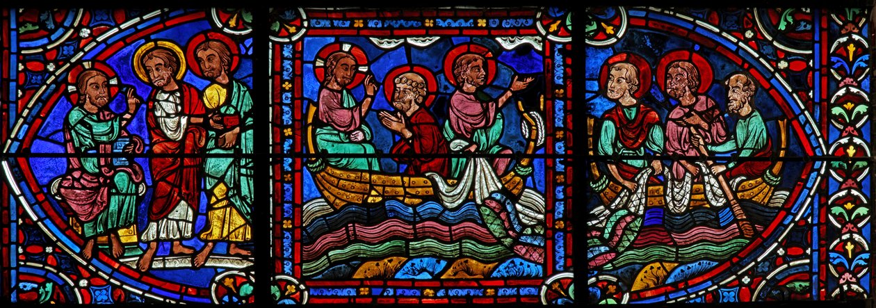 Christus - ruft Jakobus und Johannes von French School