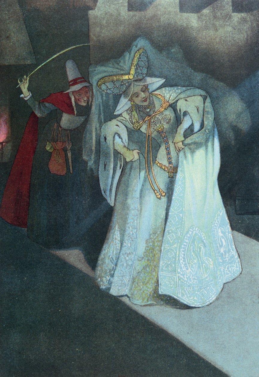 Aschenputtel mit ihrer Fee, ca. 1911 von French School