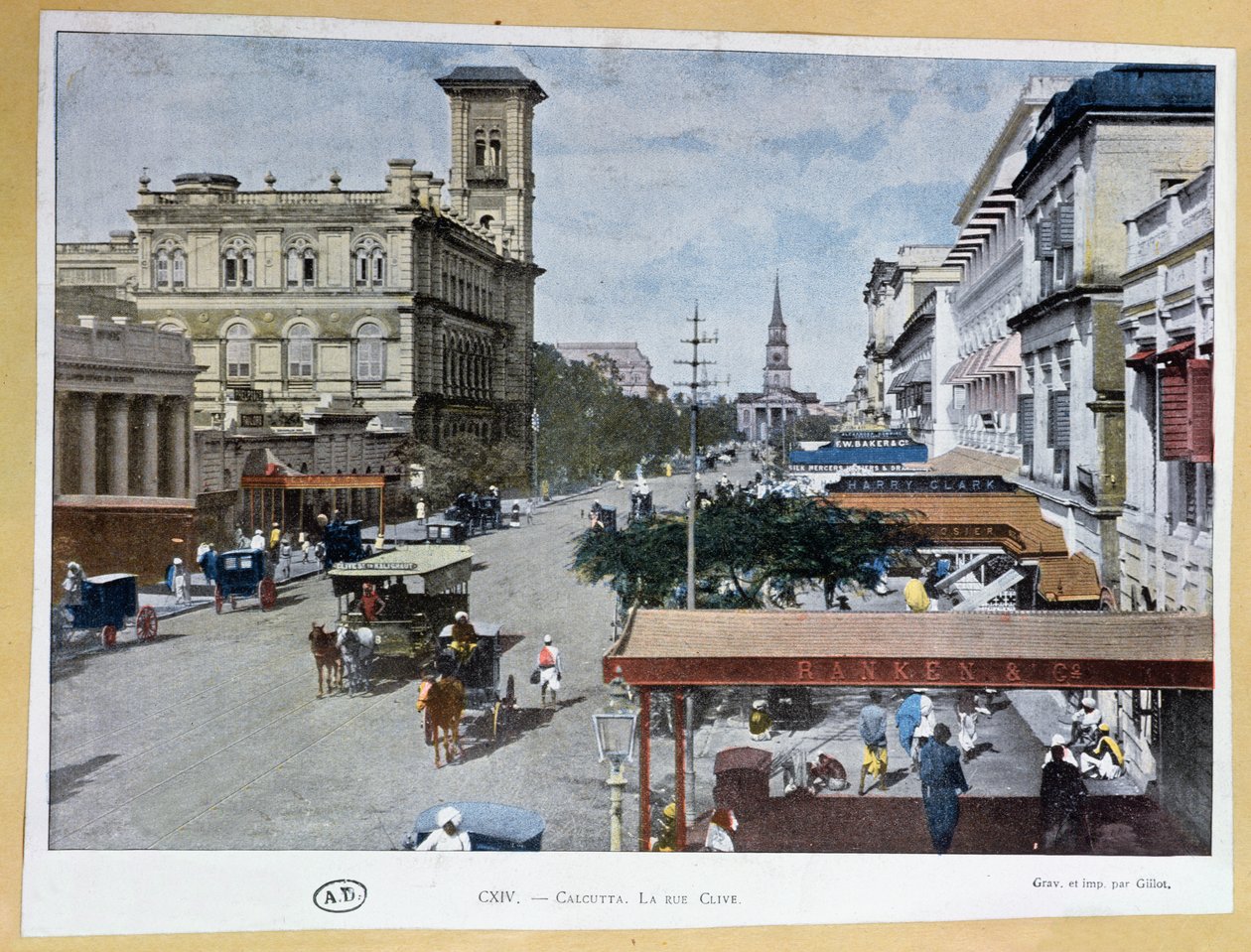 Clive Street, Kalkutta, Indien von French School
