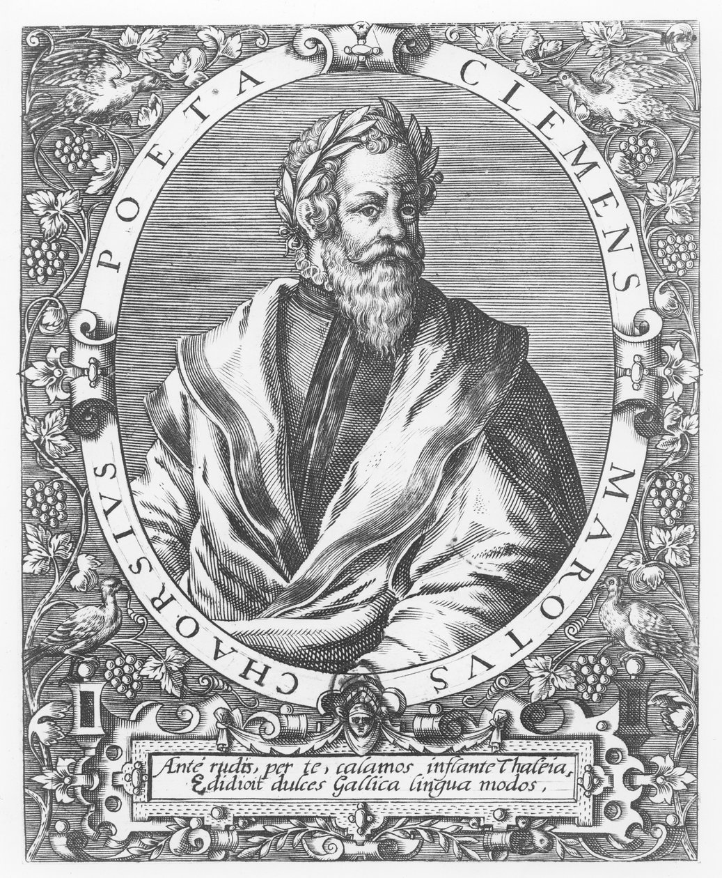 Clément Marot (Gravur) von French School