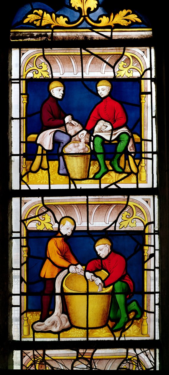 Fenster der Tuchhändler (Detail) von French School