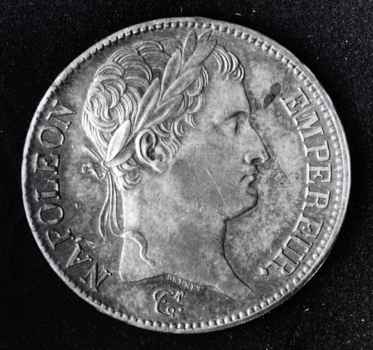Münze mit Napoleon I. (Metall) von French School