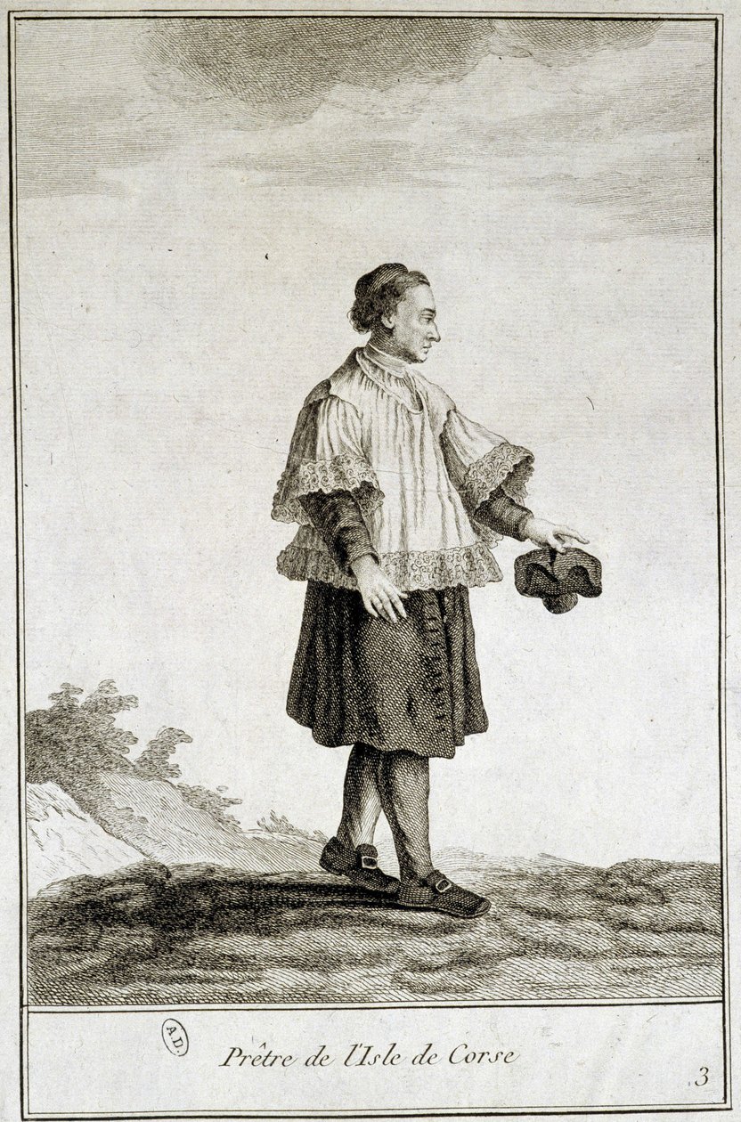 Korsischer Priester von French School