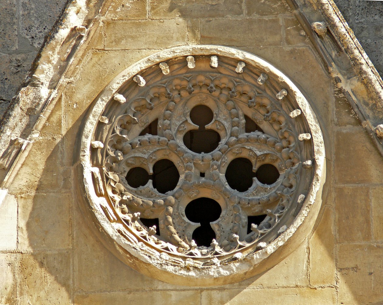 Rosette an der Westfassade von French School