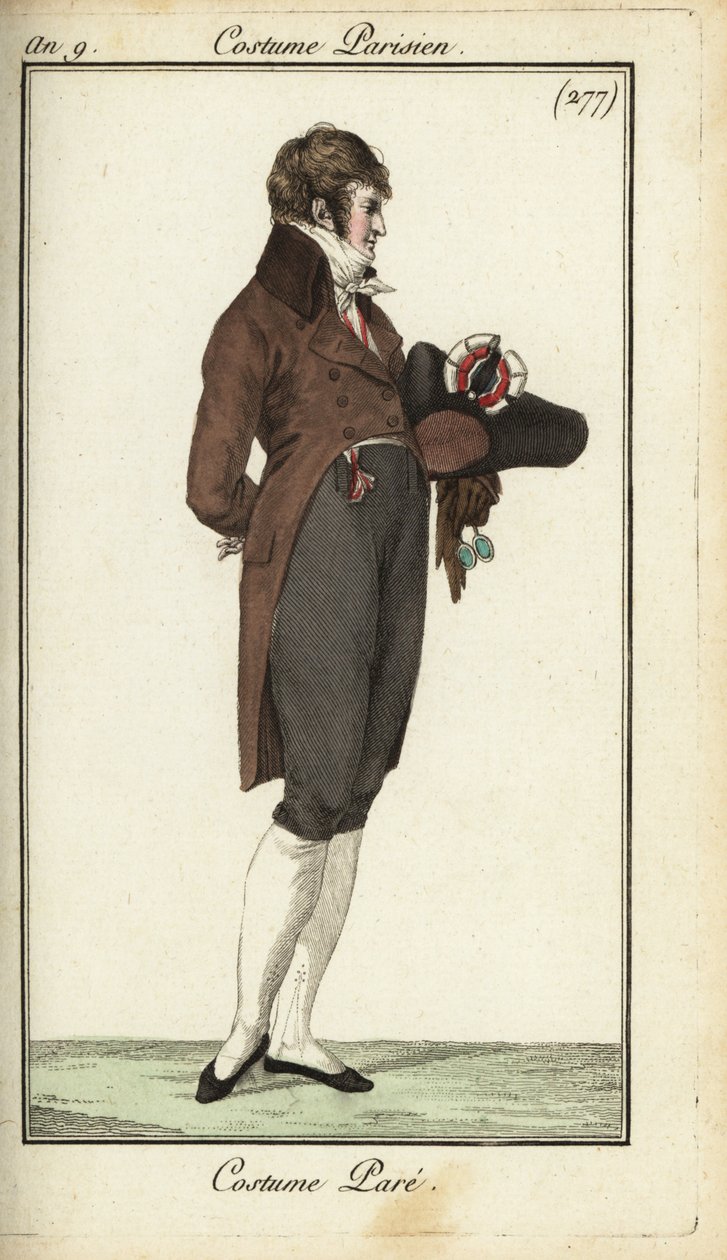 Directoire-Gentleman in Galamode von French School