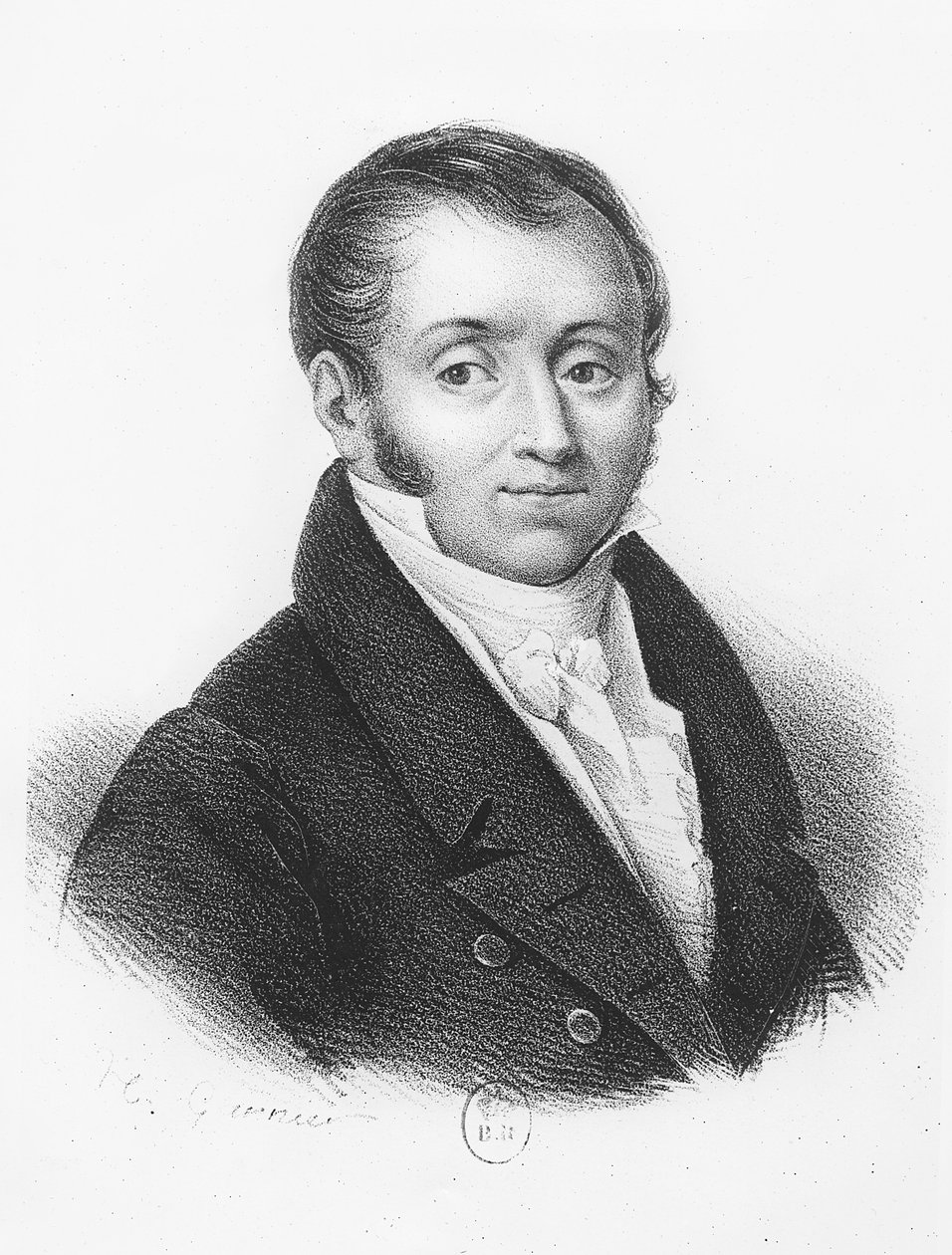 Emmanuel, Comte de Las Cases (Stich) von French School