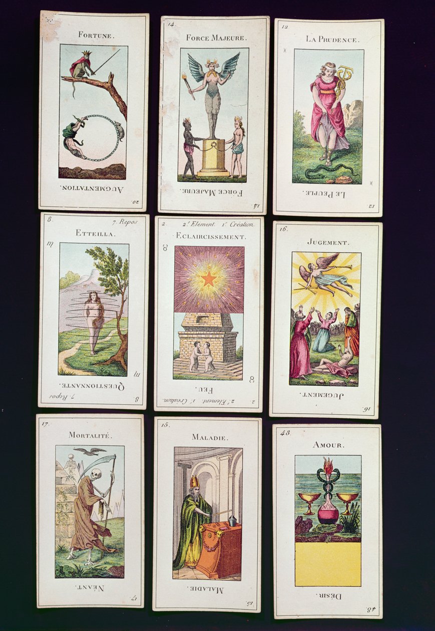 Etteilla Tarotkarten von French School