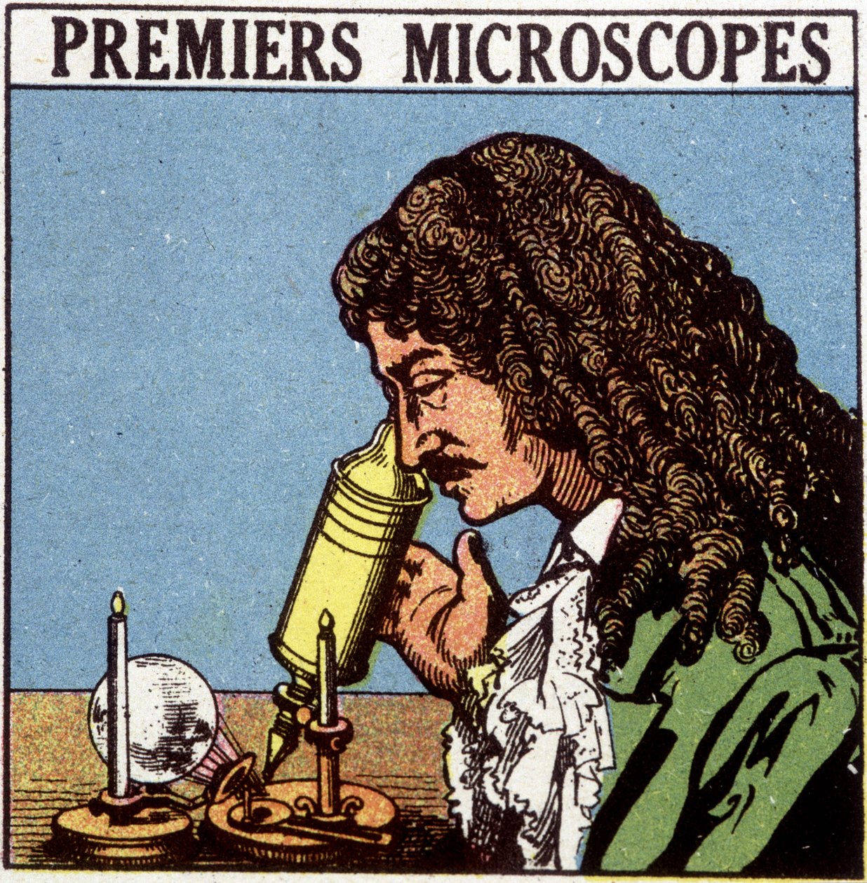 Erste Mikroskope: Huygens von French School