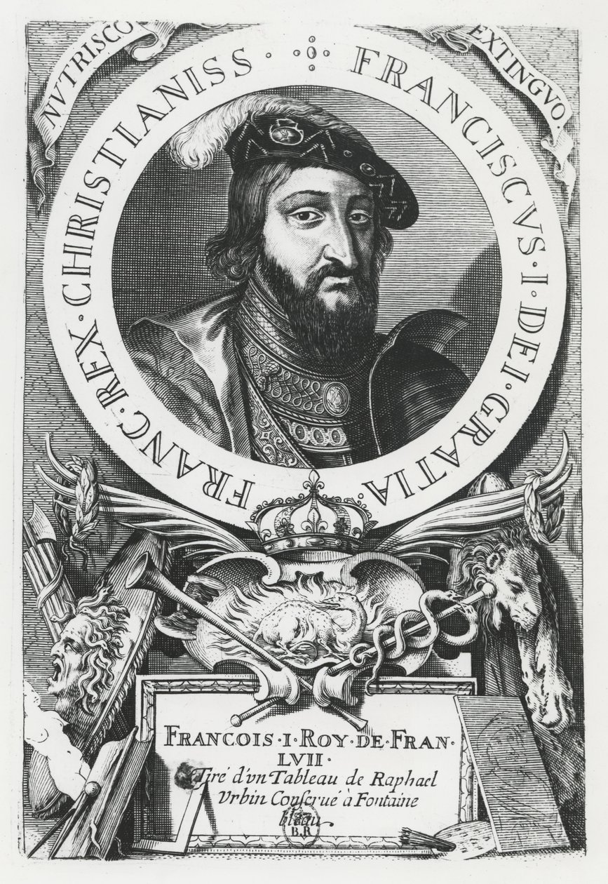 Franz I. von Frankreich (Stich) von French School