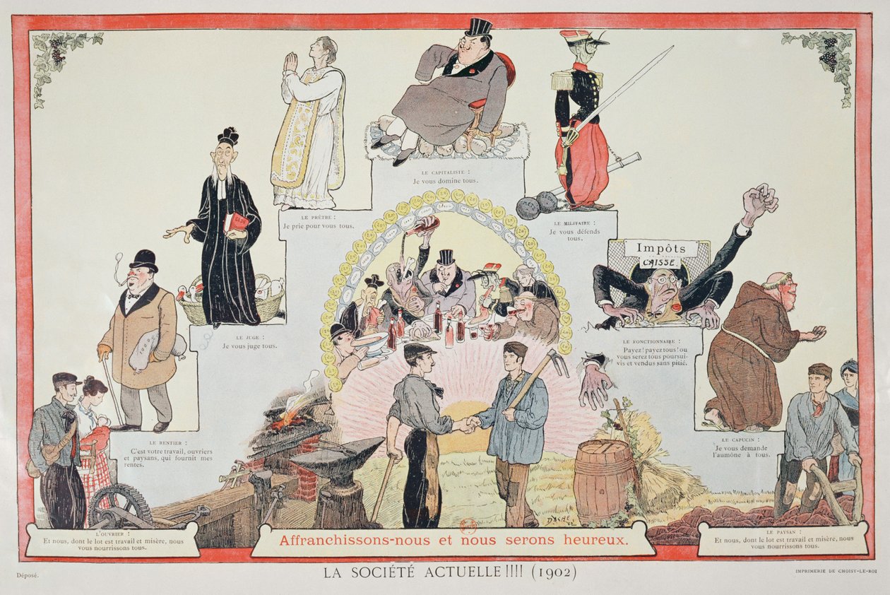 Befreit die Arbeiter, 1902 von French School