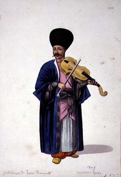 Griechischer Musiker von French School