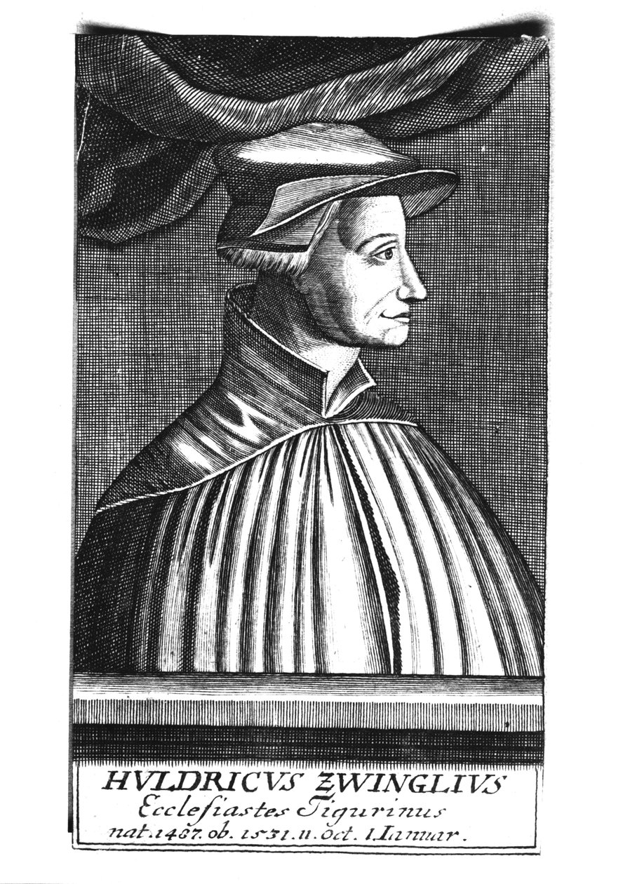Huldrych Zwingli (1484-1531) von French School