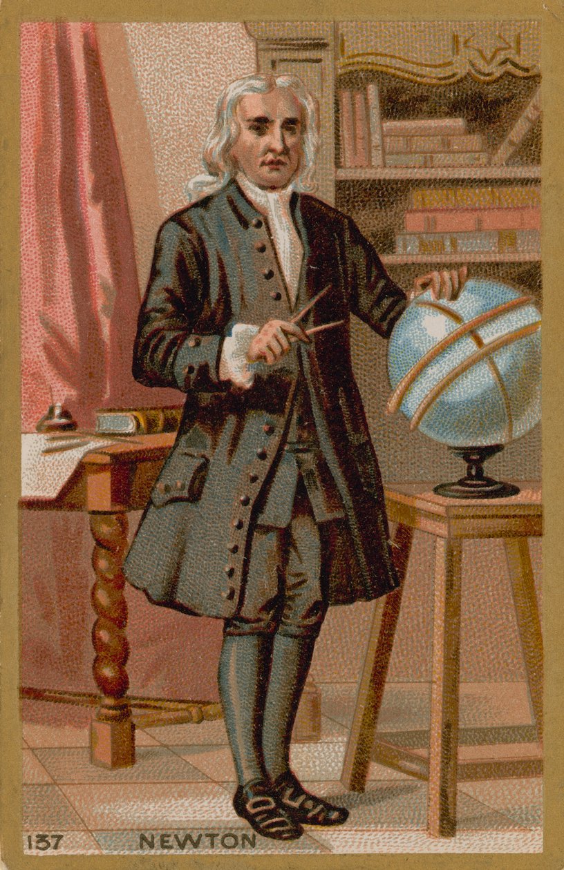 Isaac Newton, englischer Physiker des 17.-18. Jahrhunderts von French School