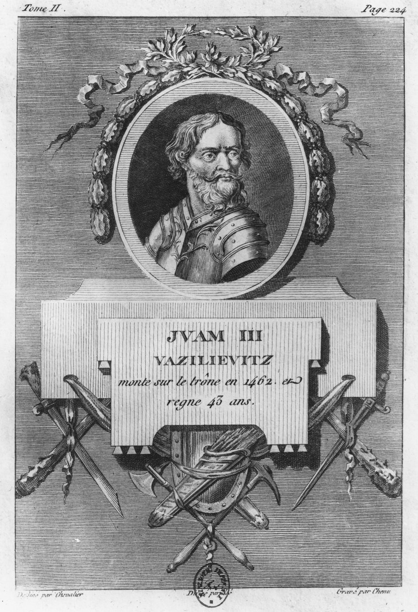 Iwan III. der Große (Gravur) von French School