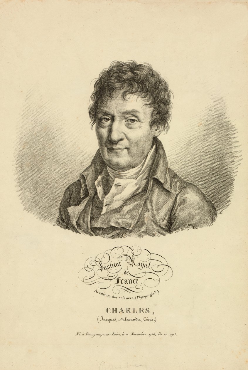 Jacques Alexandre César Charles, 1820 von French School