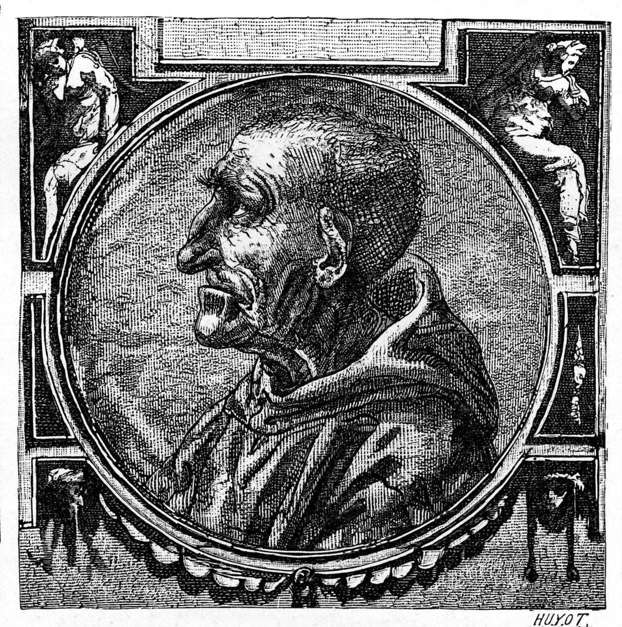 Jerome Savonarola (Gravur) von French School