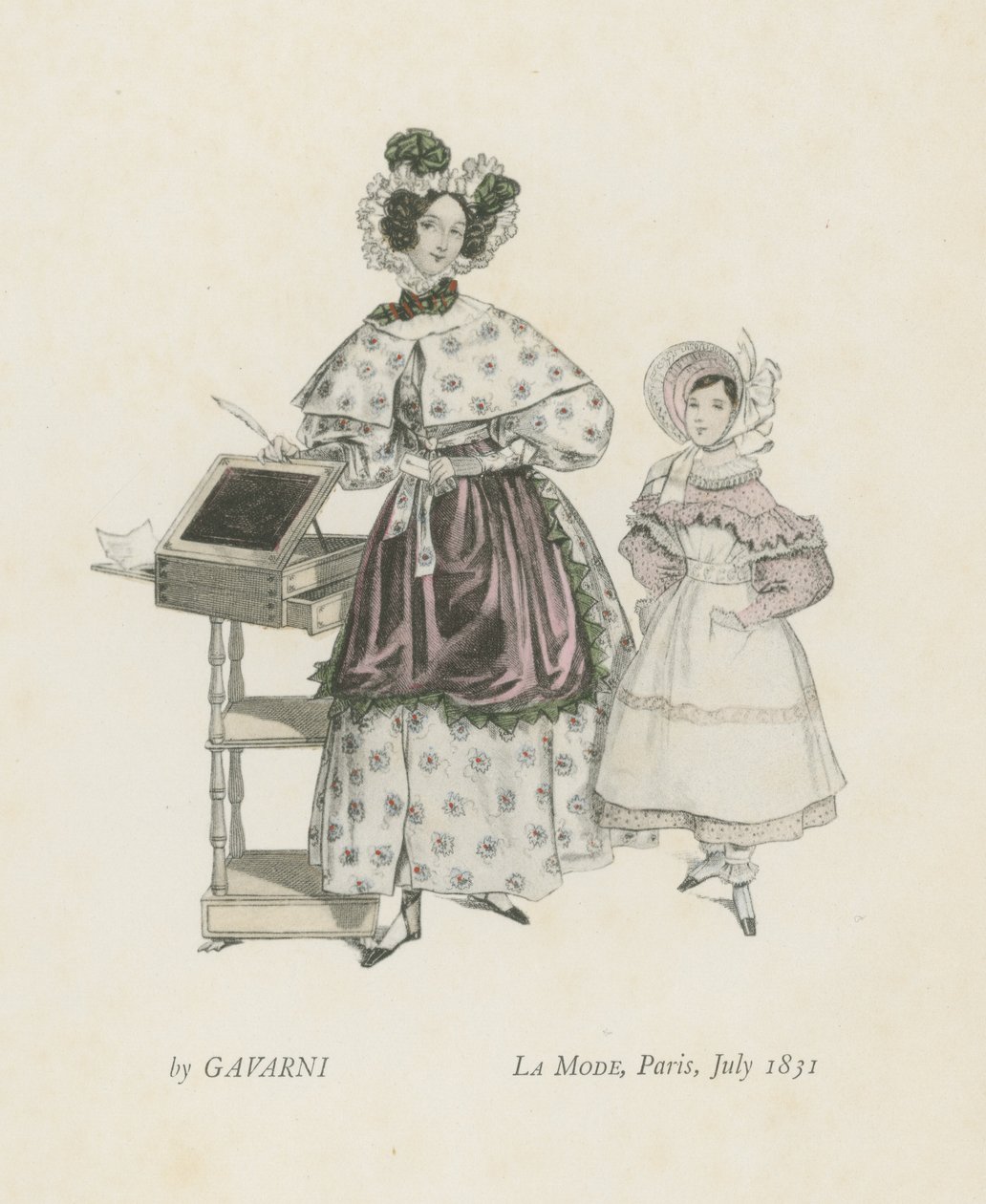 La Mode, Paris, Juli 1831 von French School