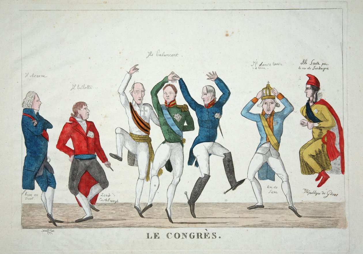 Le Congres, ca. 1814 von French School