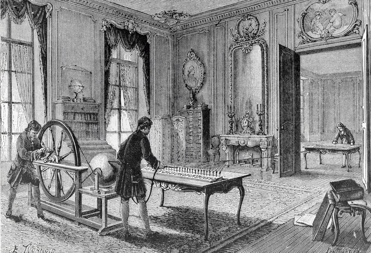Lesages Telegraph von French School