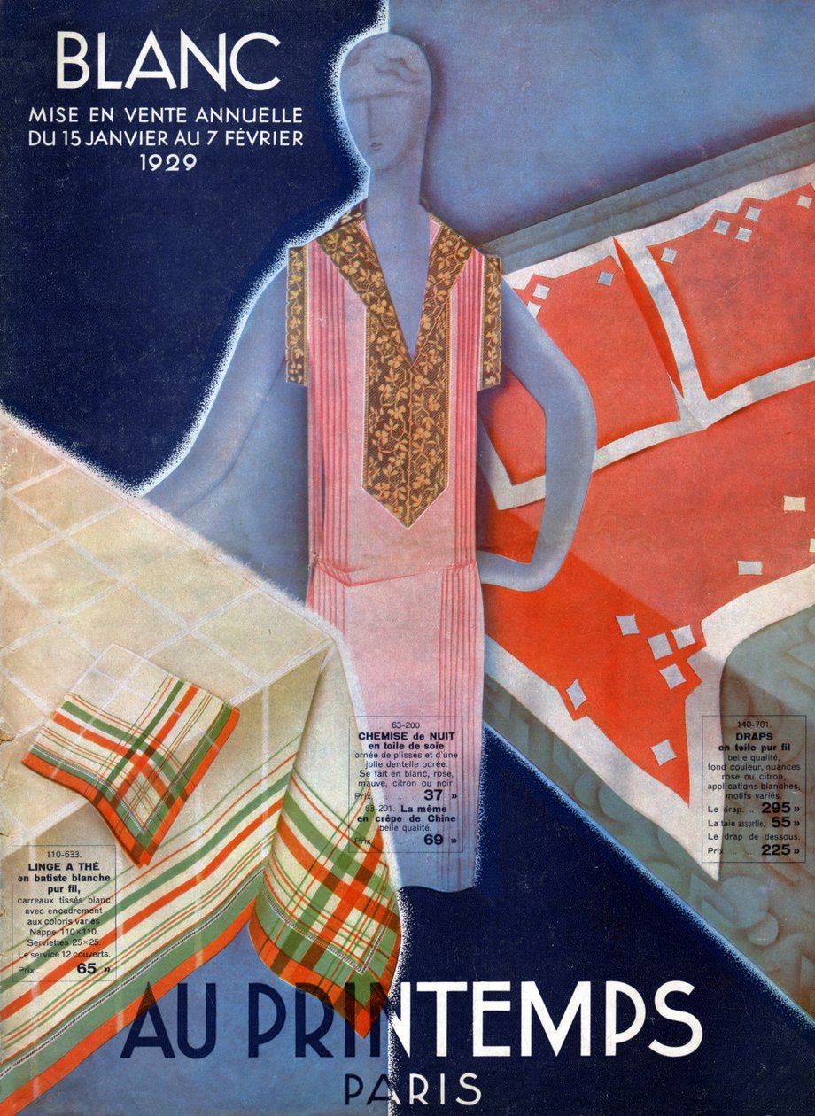 Leinen. 1929 (Gravur) von French School