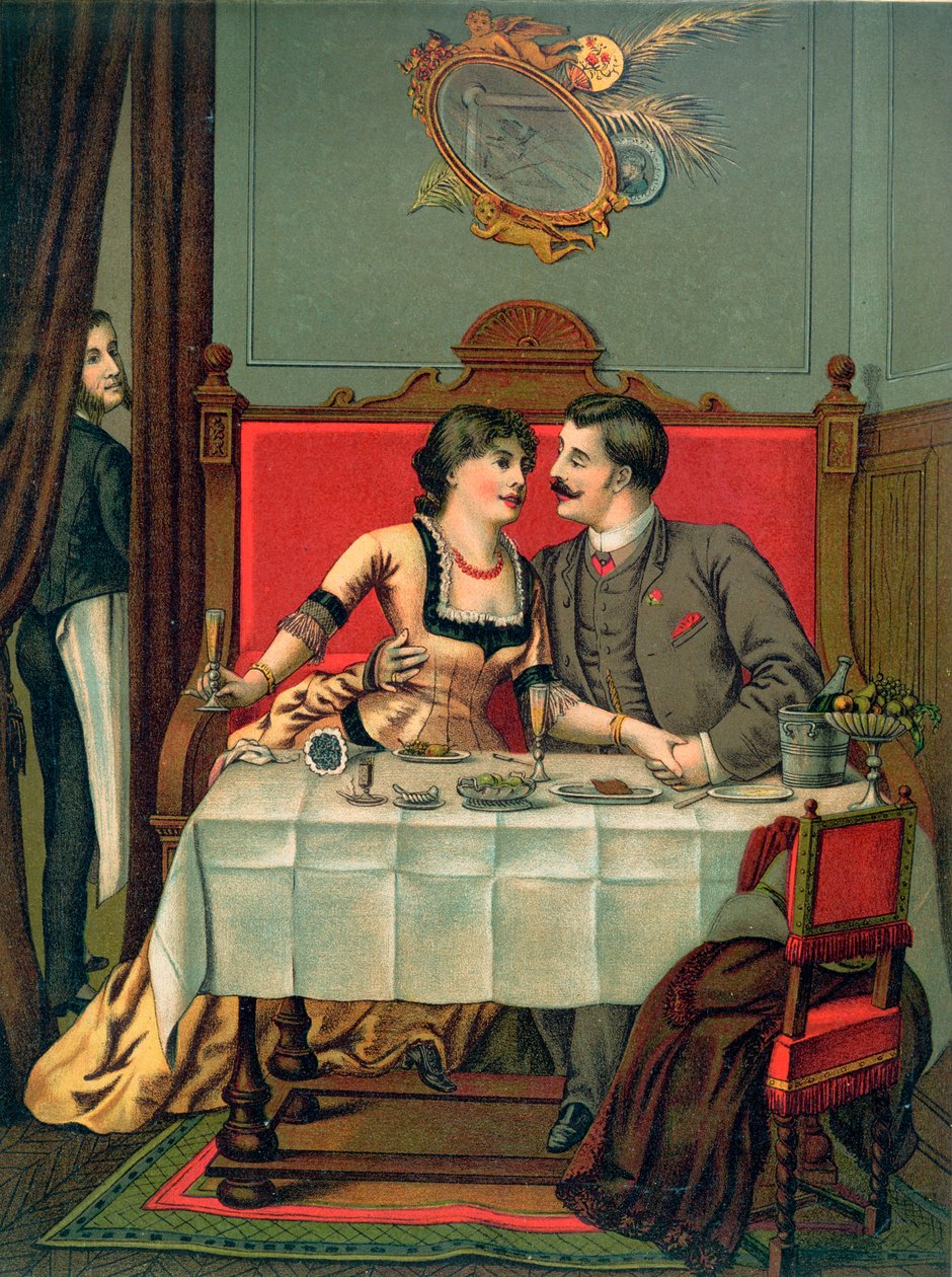 Mittagessen in einem privaten Speiseraum von French School