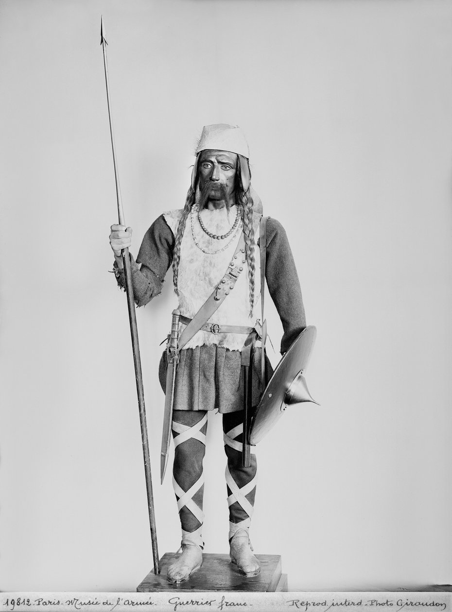 Modell eines fränkischen Kriegers von French School