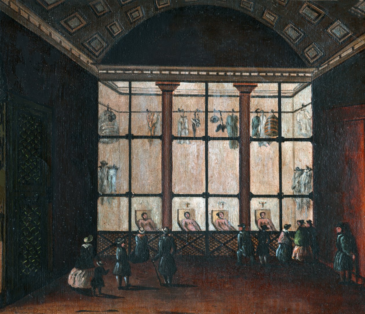 Leichenschauhaus in Paris (Gemälde) von French School