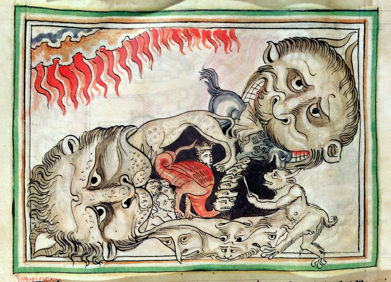 Ms 422 f.95v Hölle von French School